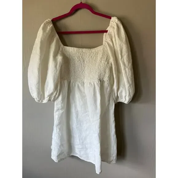 Tuckernuck | Dresses | Tuckernuck White Annie Smocked Linen Dress | Poshmark